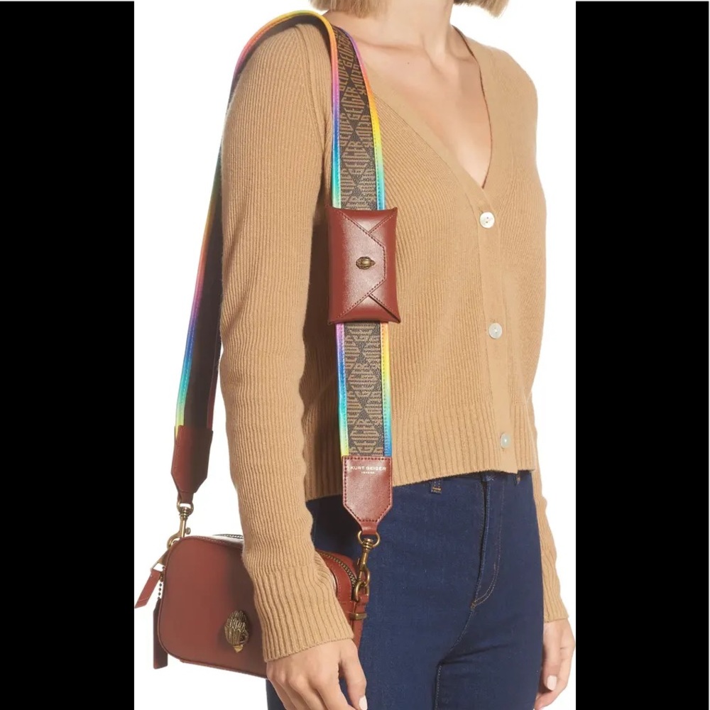 KURT GEIGER LONDON Shoreditch Rainbow Strap Camera Bag - Picture 6 of 9